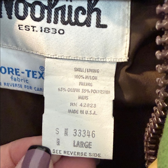 VTG Mens Woolrich Duck Camo Gore-Tex puffer Jacket USA Made Good Condition large - Picture 4 of 11